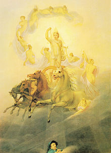 Apollon mit den Horen, Gemälde von Georg Friedrich Kersting (1822) (Quelle: Wikimedia)