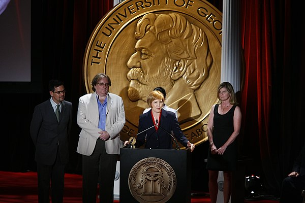 Kimberly Dozier and the crew of CBS Sunday Morning "The Way Home" at the 67th Annual Peabody Awards