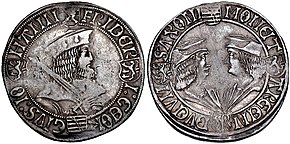 Kurfürst Friedrich III. und die Herzöge Georg und Johann (1500–1507), Gulden o. J., o. Mmz.