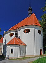 Kostel svatého Libora - zadní pohled, Jesenec, okres Prostějov.jpg