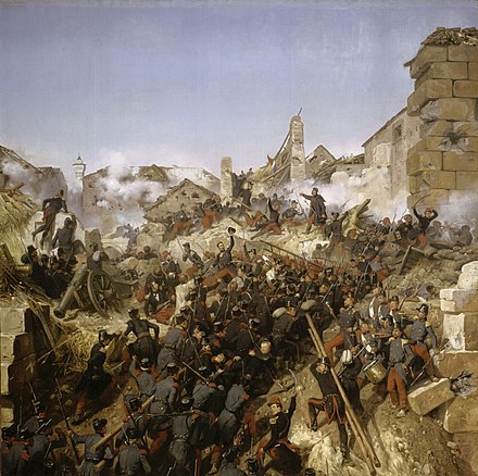 French soldiers capture Constantine during the invasion of Algeria, 1837