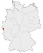 Kort av Týsklandi har Eschweiler er merkt
