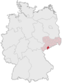 Tyskland, beliggenhed af Annaberg markeret