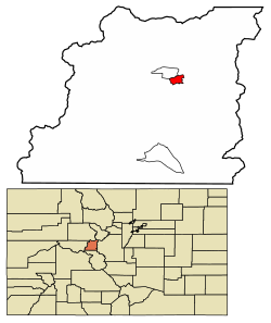 Location in Lake County, Colorado