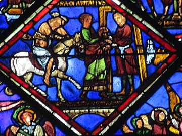 The Good Samaritain, Sens Cathedral (13th century)