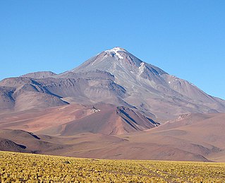 <span class="mw-page-title-main">Llullaillaco</span> Dormant stratovolcano at the border of Argentina and Chile