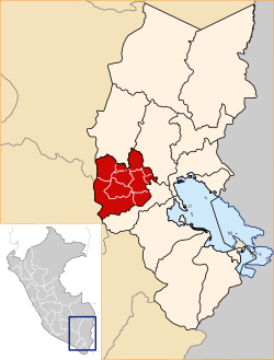 Locatie binnen de regio