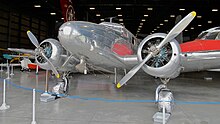 Model 12A at Canada Aviation and Space Museum Lockheed Electra Junior L12A CASM 2012.jpg