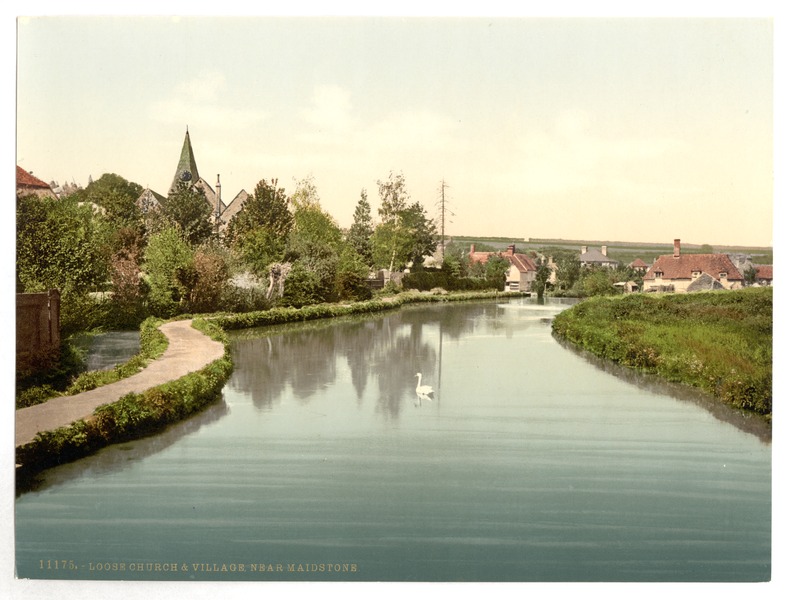 File:Loose Church and village, near Maidstone, England-LCCN2002697022.tif