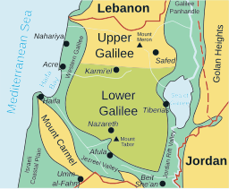 Lower Galilee map