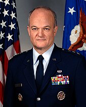 Air Force Lt. Gen. Jack L. Rives became the first three-star judge advocate general in any service, following passage of the National Defense Authorization Act for Fiscal Year 2008 Lt. Gen. Jack L. Rives, Judge Advocate General, USAF.jpg