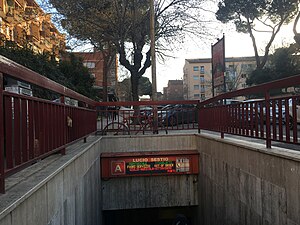 Lucio Sestio (Rome Metro) - Entrance.jpg