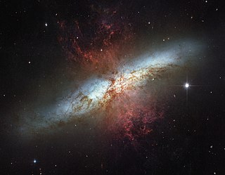 <span class="mw-page-title-main">Messier 82</span> A starburst galaxy the constellation Ursa Major