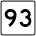 Route 93 marker