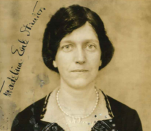 Stanton's passport photo, cropped to show her face