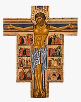 1350, circa English: Painted crucifix Cross 434 by the Master of the Cross 434 (Florence, Uffizi)