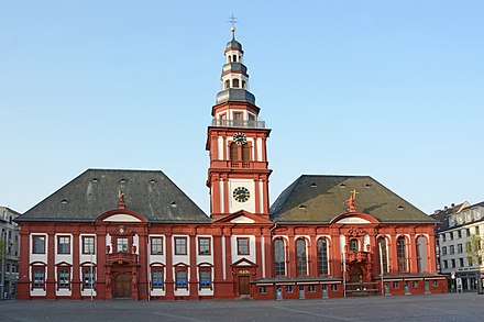 Former City Hall and St. Sebastian's Church