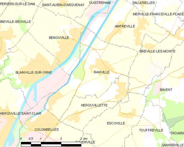 Poziția localității Ranville