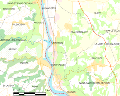 Map commune FR insee code 26160.png
