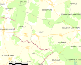 Mapa obce Nully