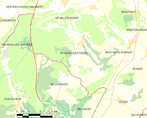 Poziția localității Rivière-les-Fosses