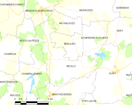 Mapa obce Neuilly