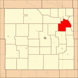 Map highlighting Douglas Grove Township, Custer County, Nebraska.svg