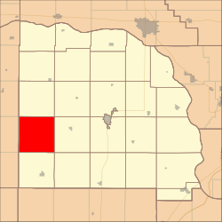 Map highlighting Newman Township, Saunders County, Nebraska.svg