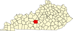 Placering af Hart County