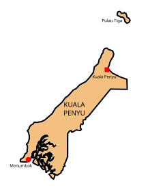 Map of Kuala Penyu District Map of Kuala Penyu District, Sabah.svg