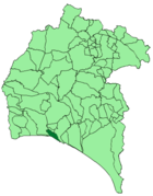 Расположение муниципалитета Пунта-Умбрия на карте провинции