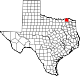 Map of Texas highlighting Lamar County.svg
