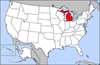 Map of USA highlighting Michigan.png