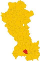 Map of comune of Latronico (province of Potenza, region Basilicata, Italy).svg