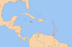 Location of West Indies