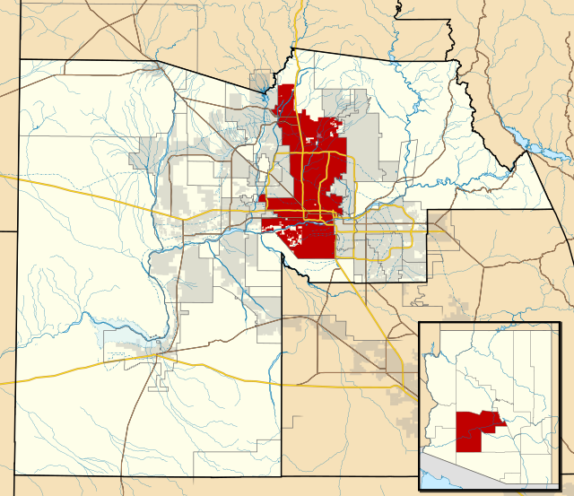 Localizare în Comitatul Maricopa și statul Arizona