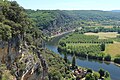 Vue sur les alentours de Vézac, à partir des jardins de Marqueyssac (Nouvelle-Aquitaine, France).