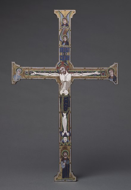 The Spitzer Cross, 12th century, an example of Medieval art