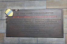 Photo of a memorial plaque
