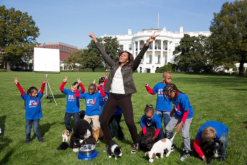 File:Michelle Obama participated in a Let’s Move! event, 2013.jpg