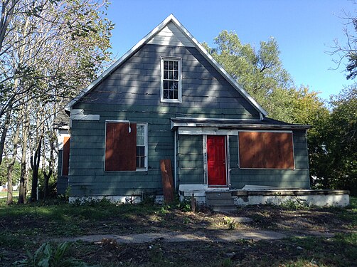 Miles Davis Youth House in East St Louis, IL, USA, Kansas Av. and 17th street.