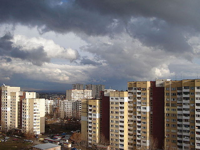 Pre-fabricated apartment blocks in Mladost, Sofia