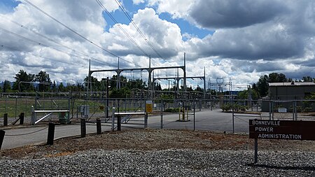 A Bonneville Power Administration substation in exurban Monroe Monroe Substation.jpg