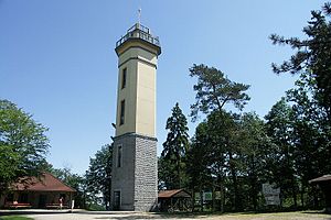 2000/01 rebuilt observation tower on Monumentberg