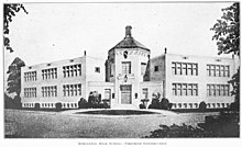 (1922) Morganton High School. Morganton, North Carolina Morganton High School, Fireproof Construction (6811925015).jpg