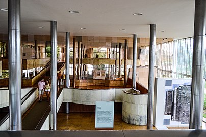 Interior de l'antic casino, reconvertit en museu