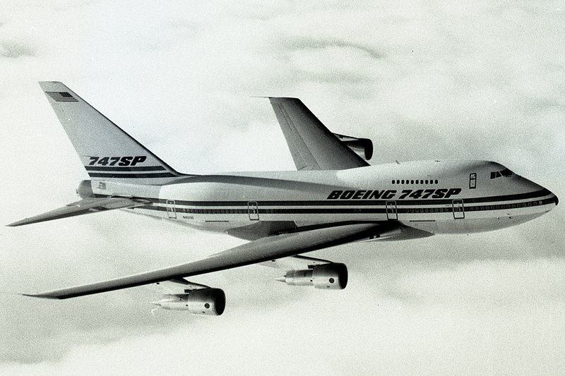 File:N747SP Boeing 747 SP inflight over clouds.jpg