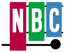 NBC TV chimes logo for color broadcasts (1954-1959) NBC logo 1954.svg