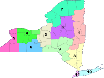 NYSDOT bölgeleri map.svg