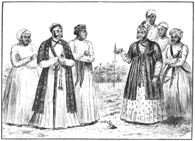 Rajah and Attendants at Hunting Ceremony